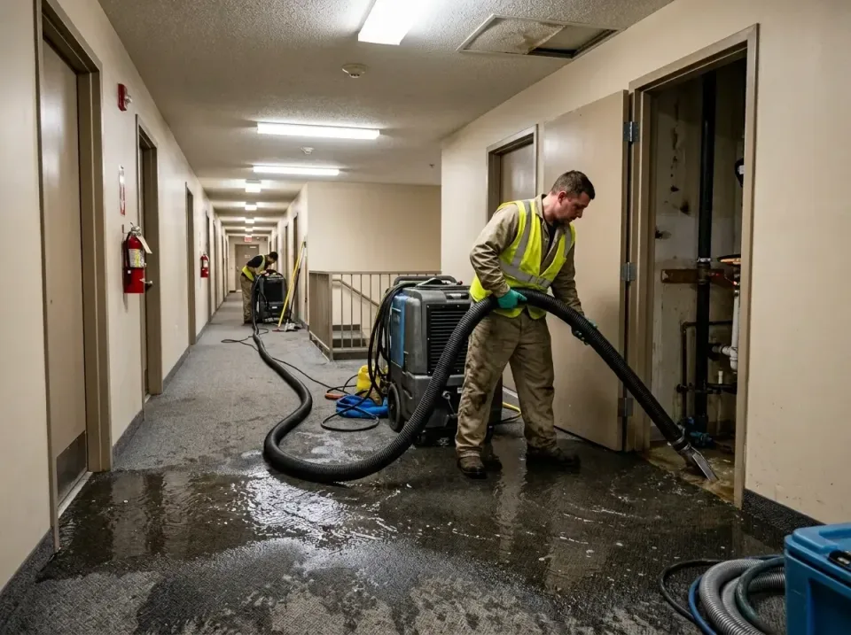 multi-unit-apartment-hallway-f-005 — frequently asked questions, Emergency Burst Pipe Water Extraction & Removal in Gibralta…